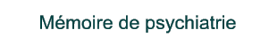 Mmoire de psychiatrie