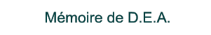 Mmoire de D.E.A.